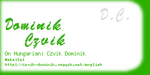 dominik czvik business card